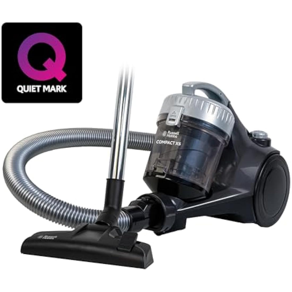 Russell Hobbs Compact XS Cylinder Vacuum Cleaner | 1.5L Grey & Silver