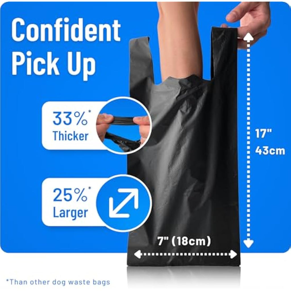 Dog Poo Bags – 2000 Pack Large Leak Proof Easy Tie Handles
