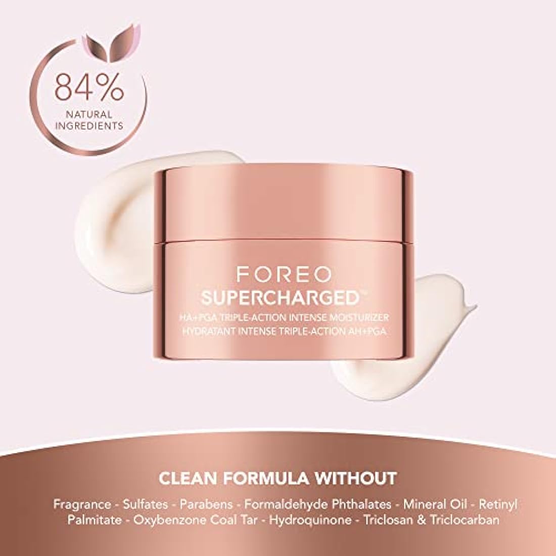 FOREO SUPERCHARGED Triple Action Face Moisturiser - Hyaluronic Acid - 50ml