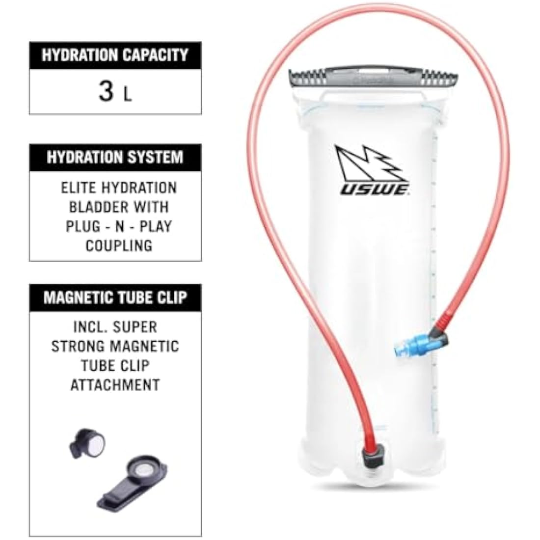 USWE MTB Hydro 12 Hydration Backpack | 3L Bladder - Blue Horizon