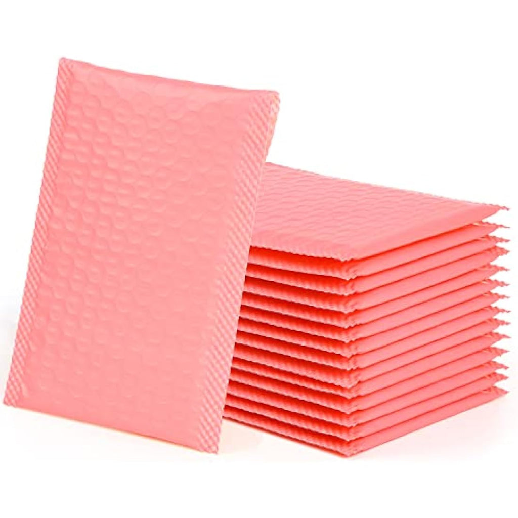 VEYLIN Pink Poly Bubble Mailers – 24 Pack Small Padded Envelopes