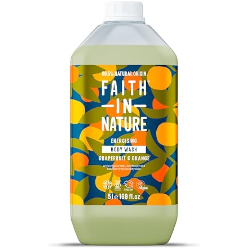 Faith In Nature Grapefruit & Orange Body Wash - 5L Refill Pack