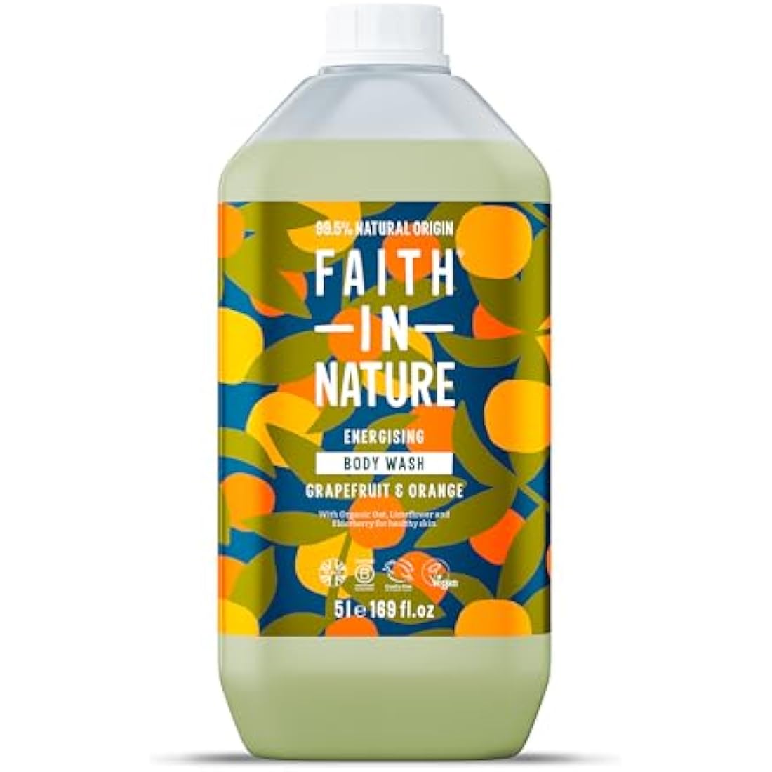 Faith In Nature Grapefruit & Orange Body Wash - 5L Refill Pack