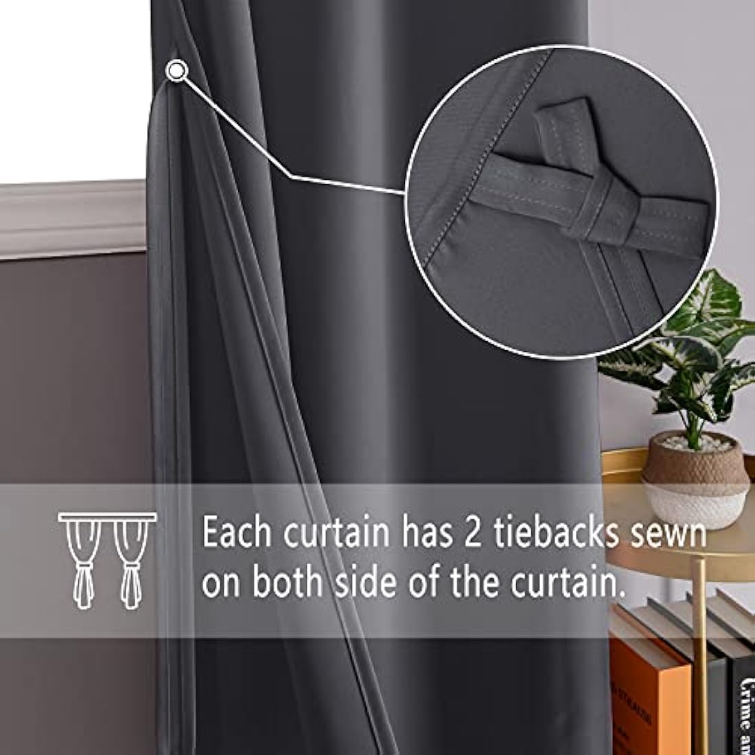 Blackout Curtains – Thermal Insulated Grommet Drapes, 66x90