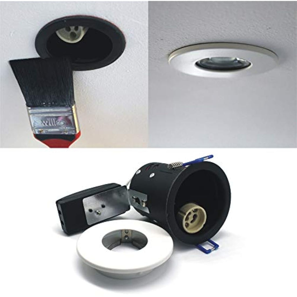 Sanlumia 10-Pack Fire Rated GU10 Recessed Downlights - White IP20