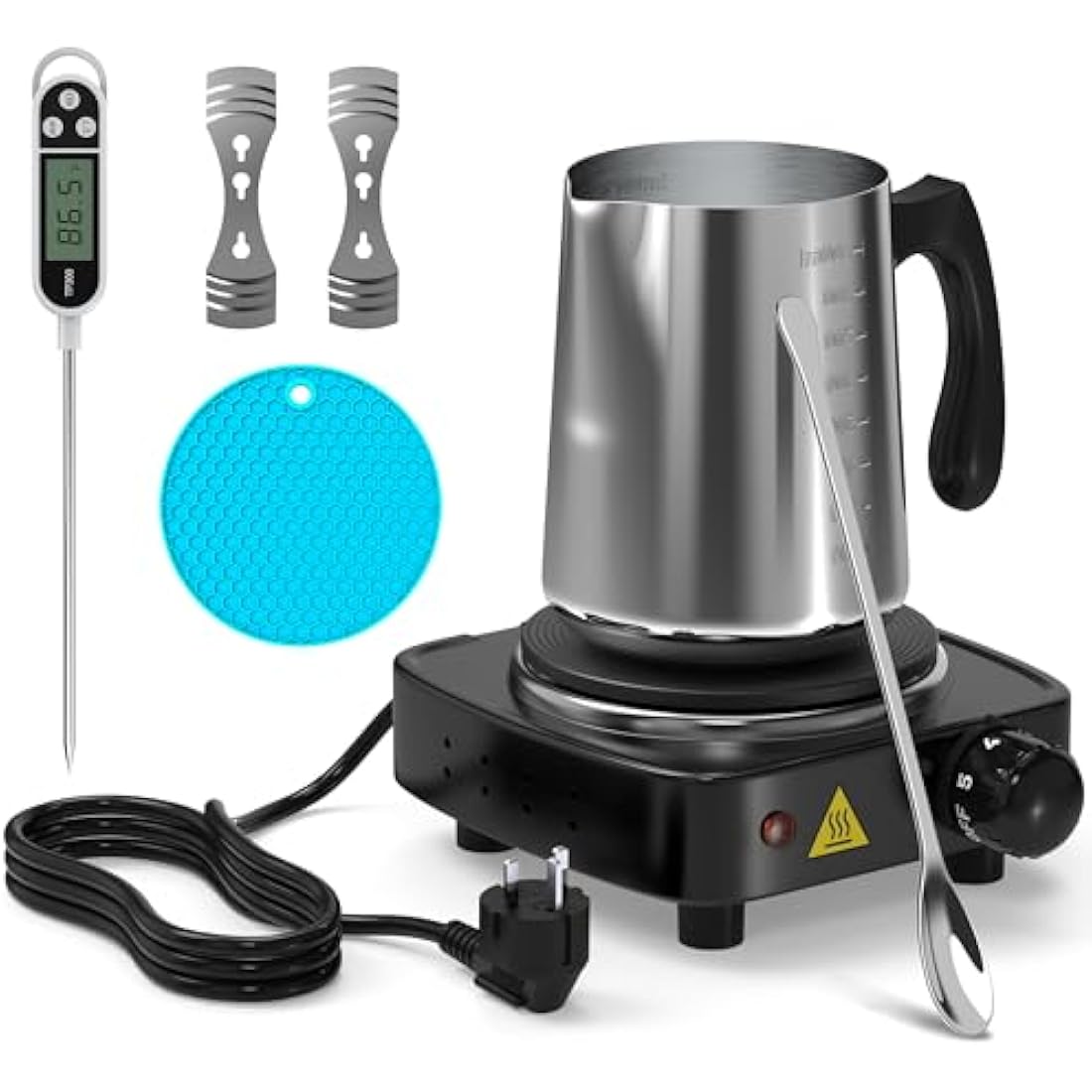 Ohcans Candle Making Kit with Electric Hot Plate | 900ml DIY Starter Set