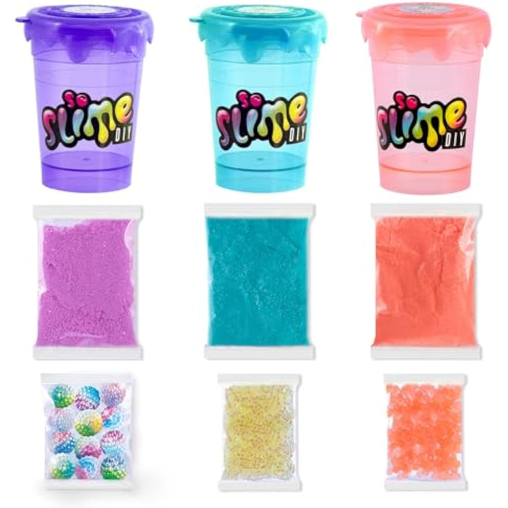 So Slime DIY Shakers 3-Pack – No Glue Slime Kit with Surprise Figures