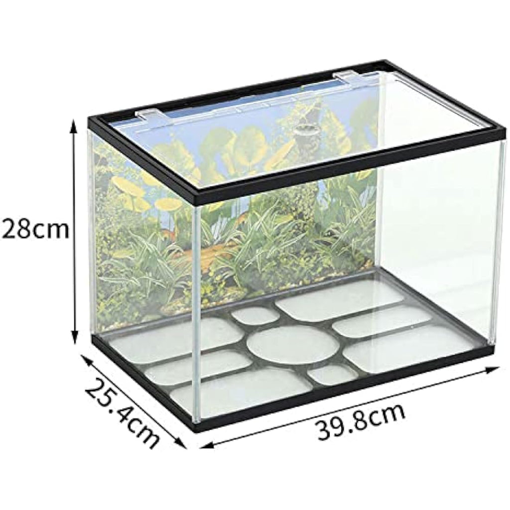 Jolof Store 26L Glass Aquarium Starter Kit with LED Light & Filter