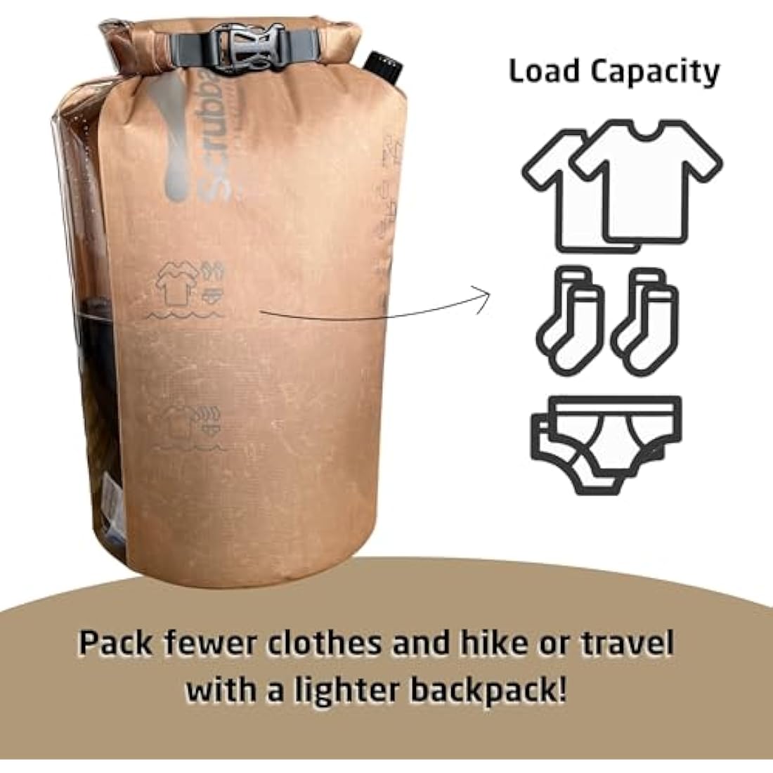 Scrubba Tactical Wash Bag – Portable Manual Washing Machine for Camping