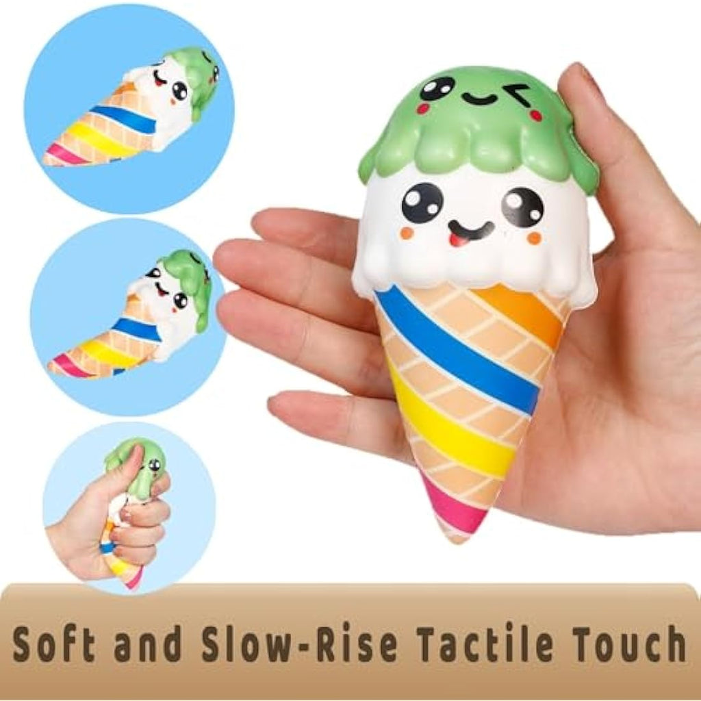 Anboor Ice Cream Squishies – 2 Pcs Slow Rising Kawaii Sensory Toys