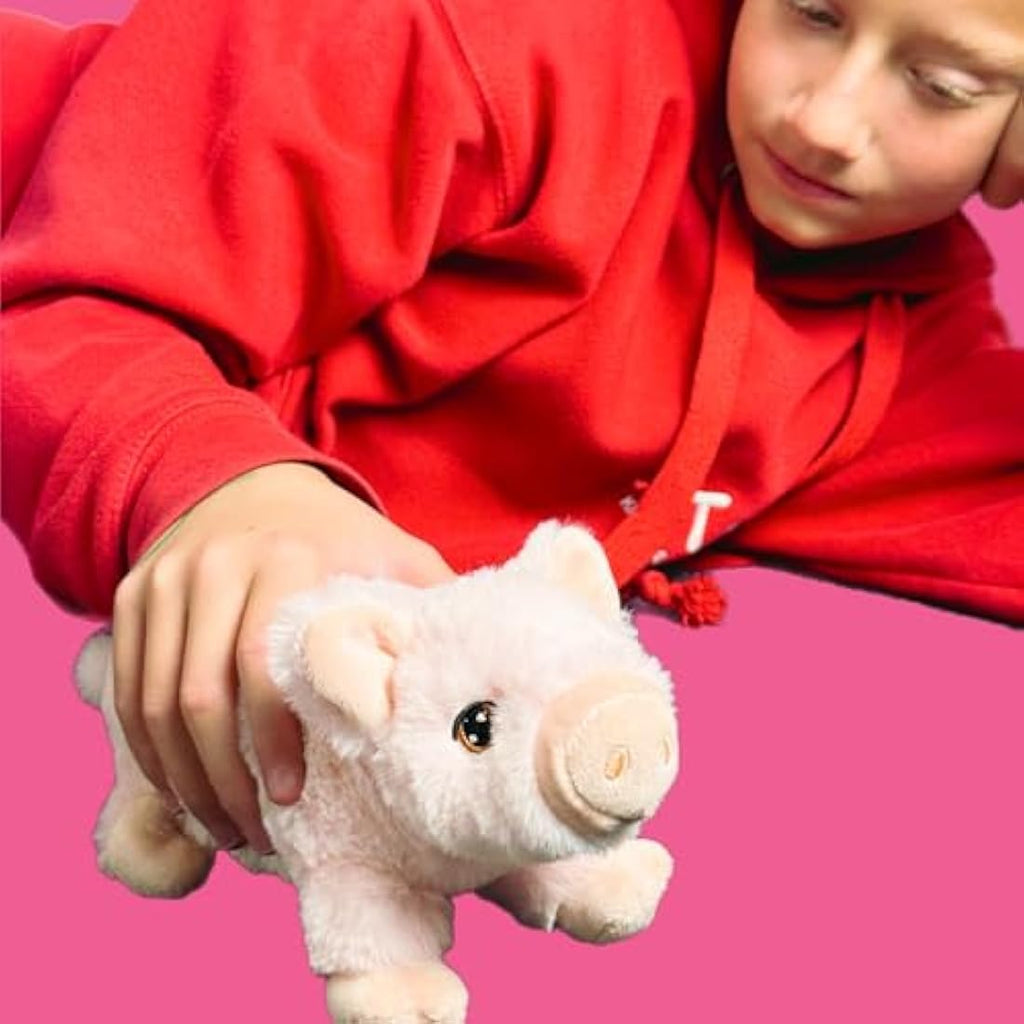 Deluxe Paws Pig Plush – 18cm Recycled Eco-Friendly Soft Cuddly Toy
