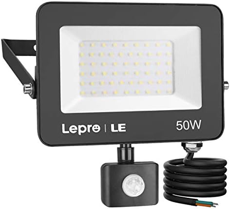 Lepro 50W Motion Sensor Security Light – 4200LM IP65 Waterproof Floodlight