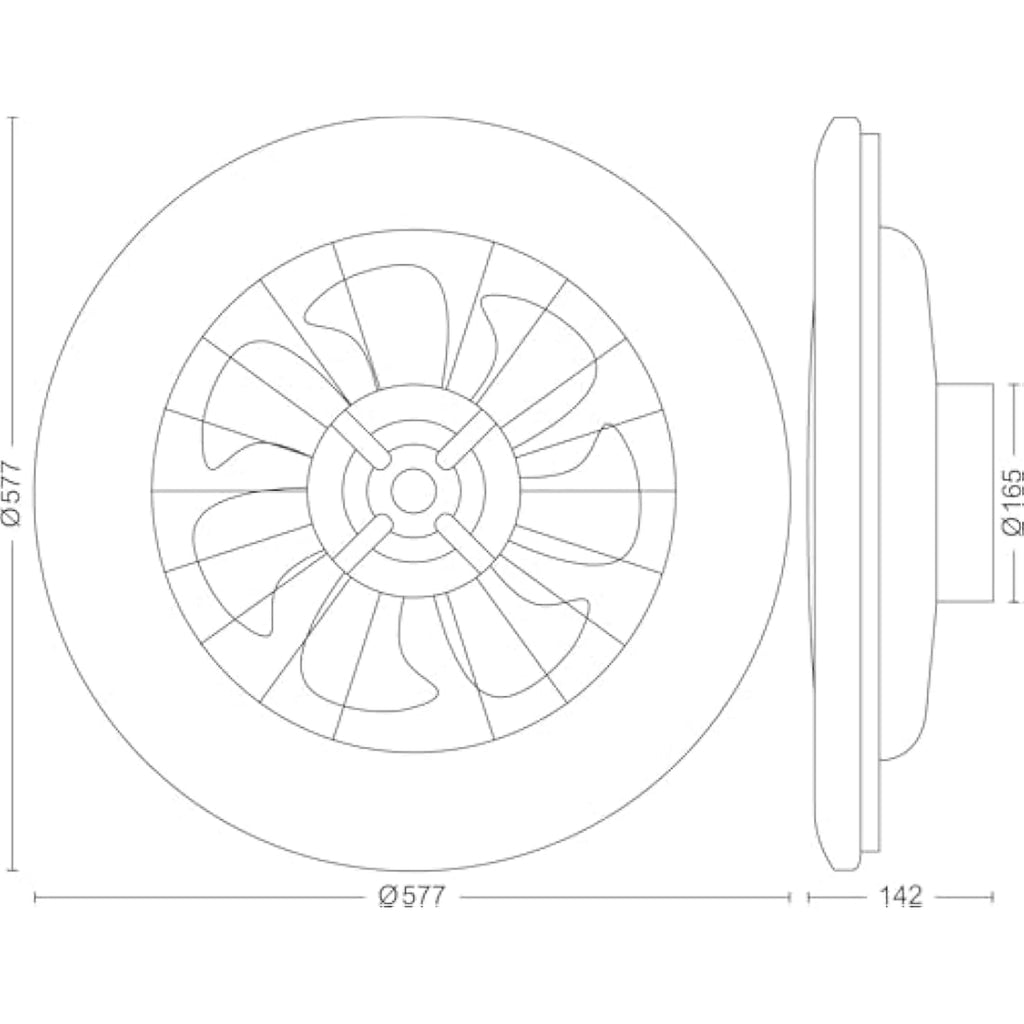 Philips LED Round Fan Light | 25W+60W Slim Ceiling Fan with Remote