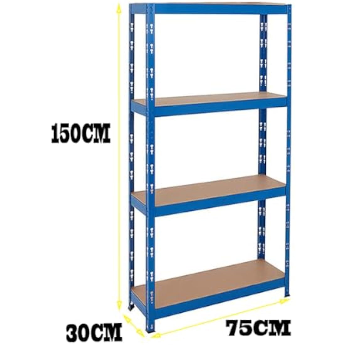 AROIJUN Heavy Duty Boltless Metal Shelving Unit | 150x75x30cm 175kg