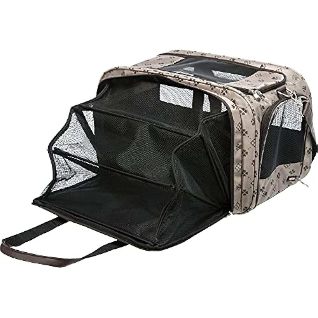 Trixie Maxima Pet Carrier – Padded Polyester Travel Bag, Beige/Brown