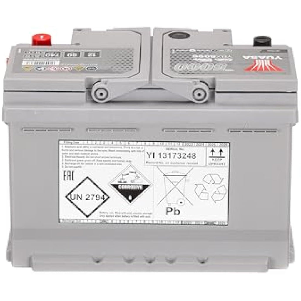 Yuasa YBX5096 12V 80Ah 740CCA Silver High Performance Car Battery