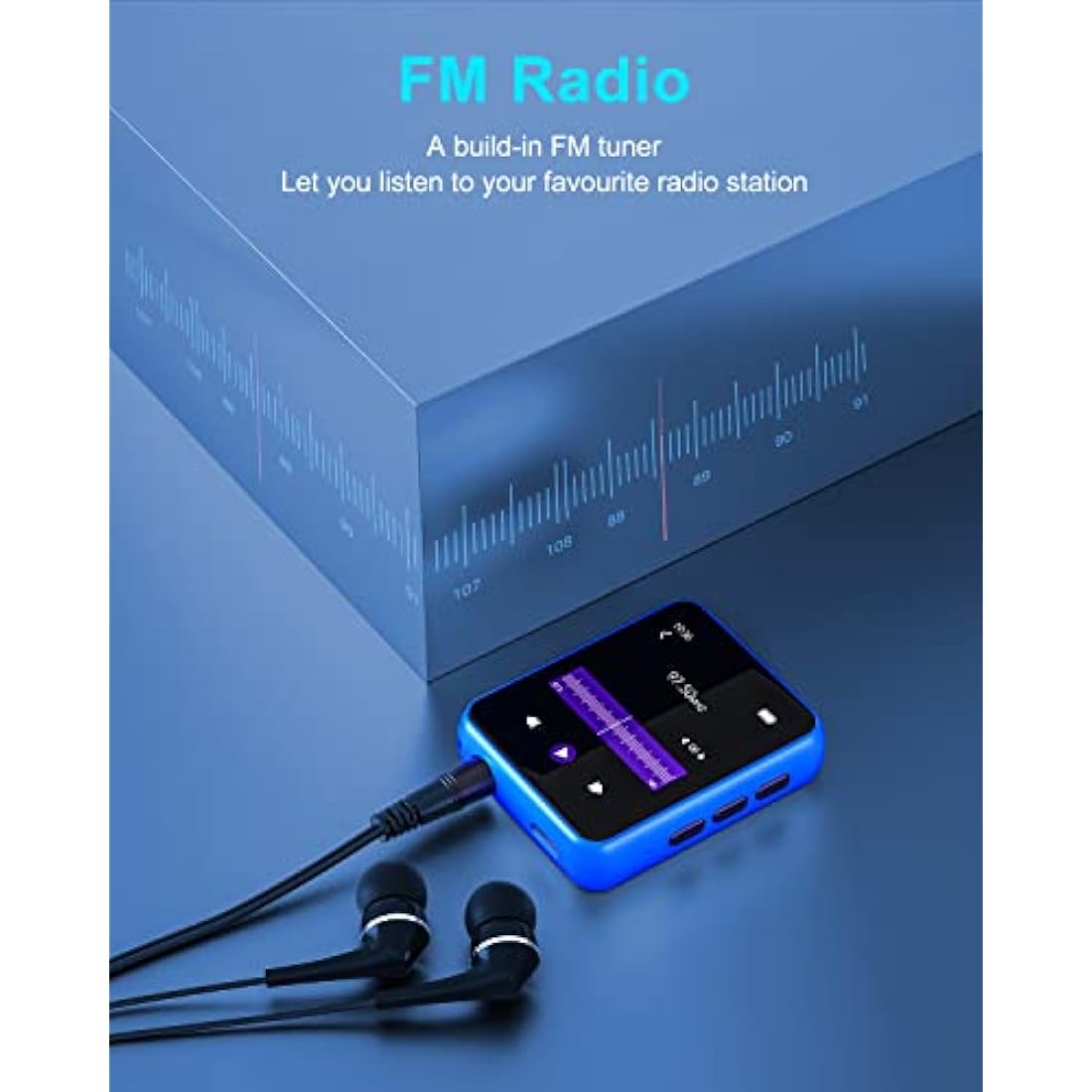 32GB MP3 Player – 2.4" Touch Screen Bluetooth 5.0 HiFi Audio