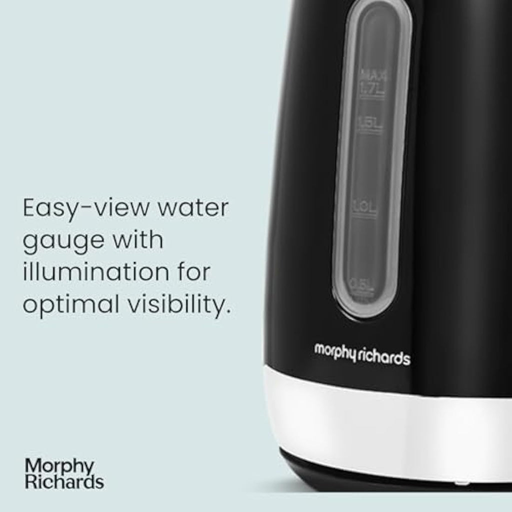 Morphy Richards Equip Electric Kettle | 1.7L Rapid Boil Stainless Steel