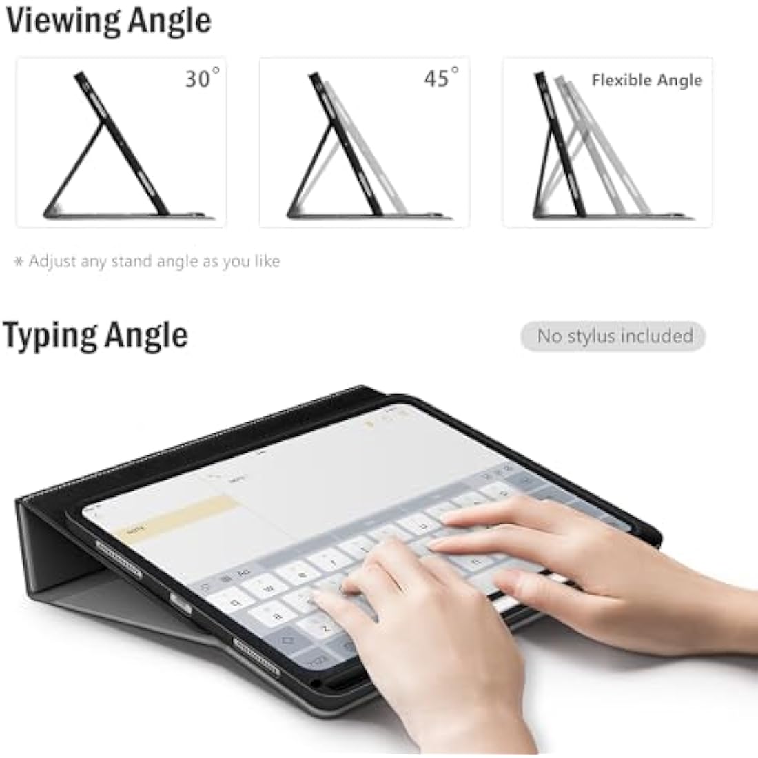 Antbox iPad Pro 13 inch Case (M4) 2024 | PU Leather Cover with Pencil Holder