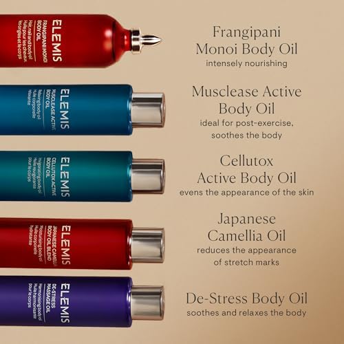 ELEMIS Body Oils 100ml – Hydrating Frangipani & Camellia Massage Oil