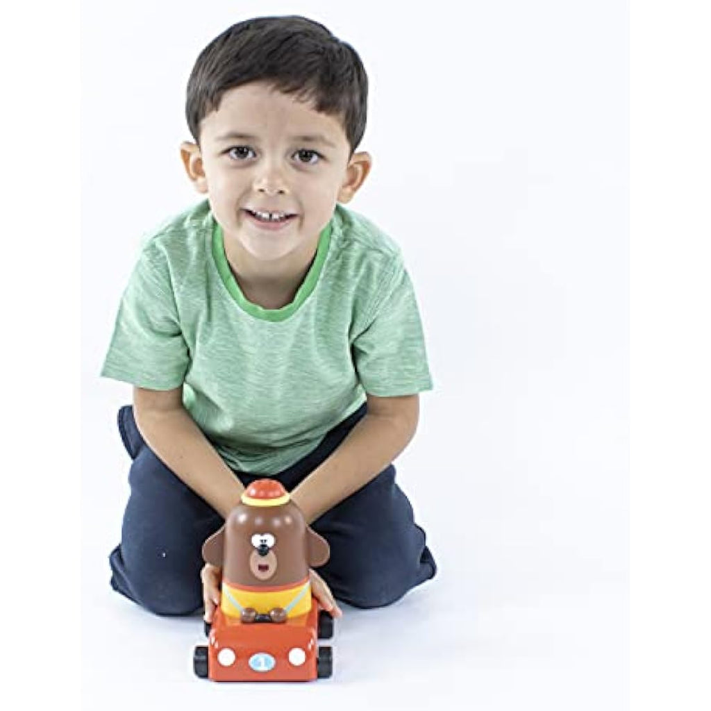 Hey Duggee Race Along Toy with Fun Sounds – Red Push and Go Vehicle