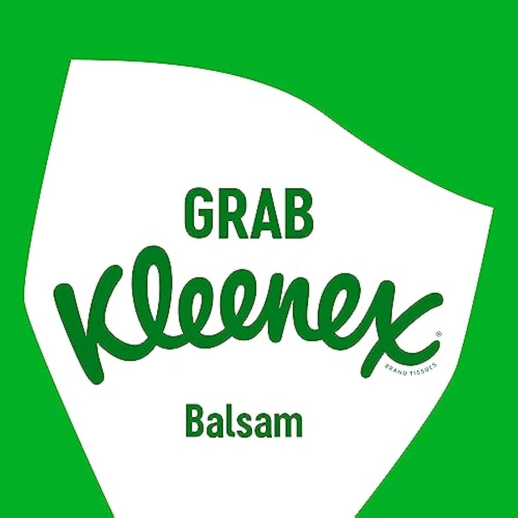 Kleenex Balsam Extra Large Tissues | Aloe Vera & Vitamin E | 16 Boxes