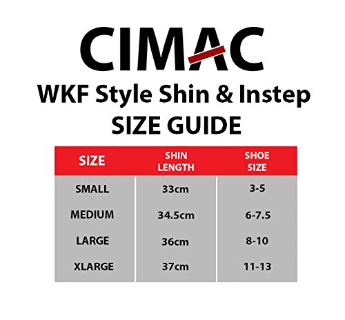 Cimac Karate Shin and Foot Protector – WKF Style Removable Instep Pads