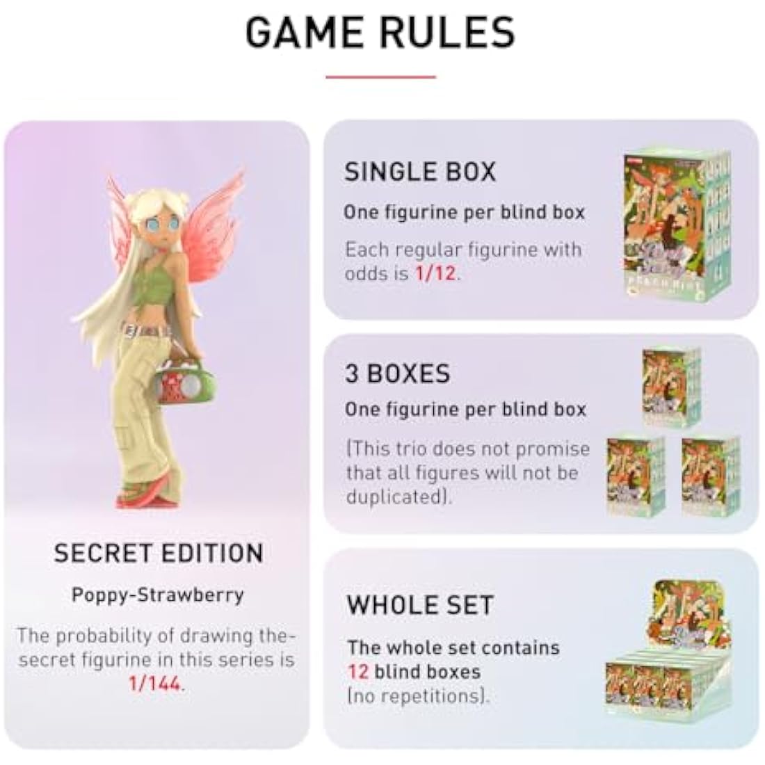 POP MART Peach Riot Punk Fairy Series Blind Box Figures - 12 Piece Set