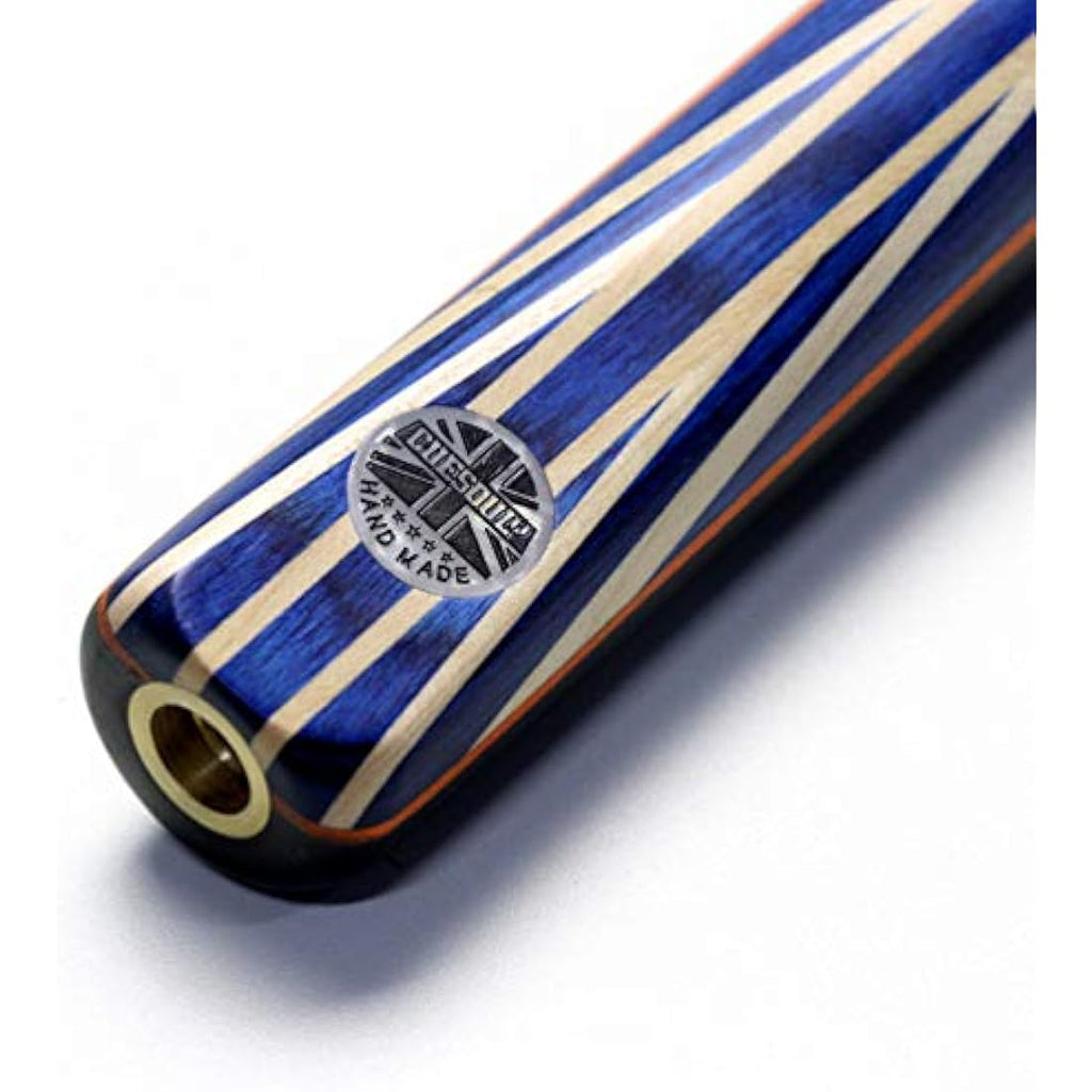 CUESOUL 57" Ebony Snooker Cue | 3/4 Jointed Ash Shaft with Union Jack Case