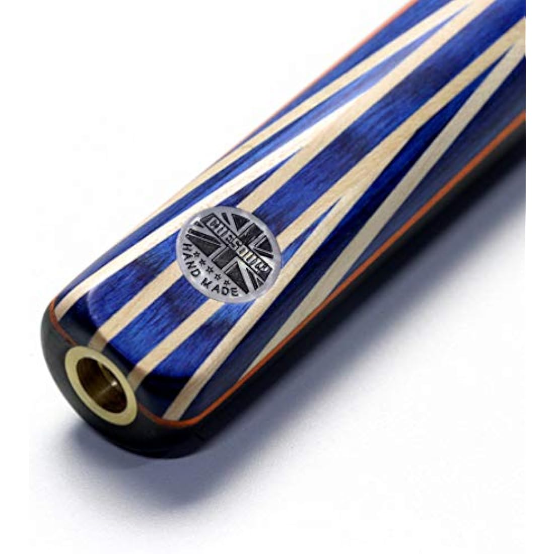 CUESOUL 57" Ebony Snooker Cue | 3/4 Jointed Ash Shaft with Union Jack Case