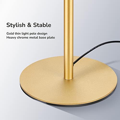 EDISHINE LED Floor Lamp – Stepless Dimmable Minimalist Standing Corner Lamp