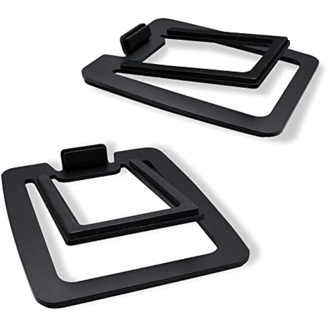 Sanyun SW601 15° Tilted Metal Desktop Speaker Stands - Black (Pair)