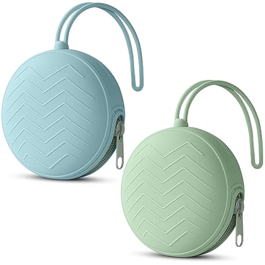 Jolof Store Silicone Pacifier Holder Case – 2 Pack Portable Soother Pods