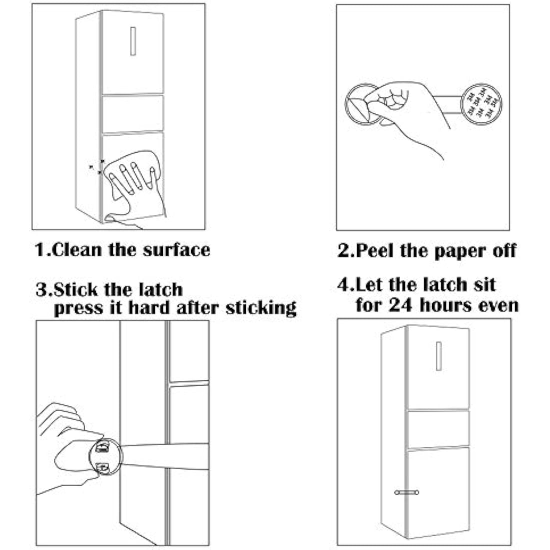 SMBOX Child Safety Cupboard Latches | 6-Pack Adhesive Baby Proofing Locks