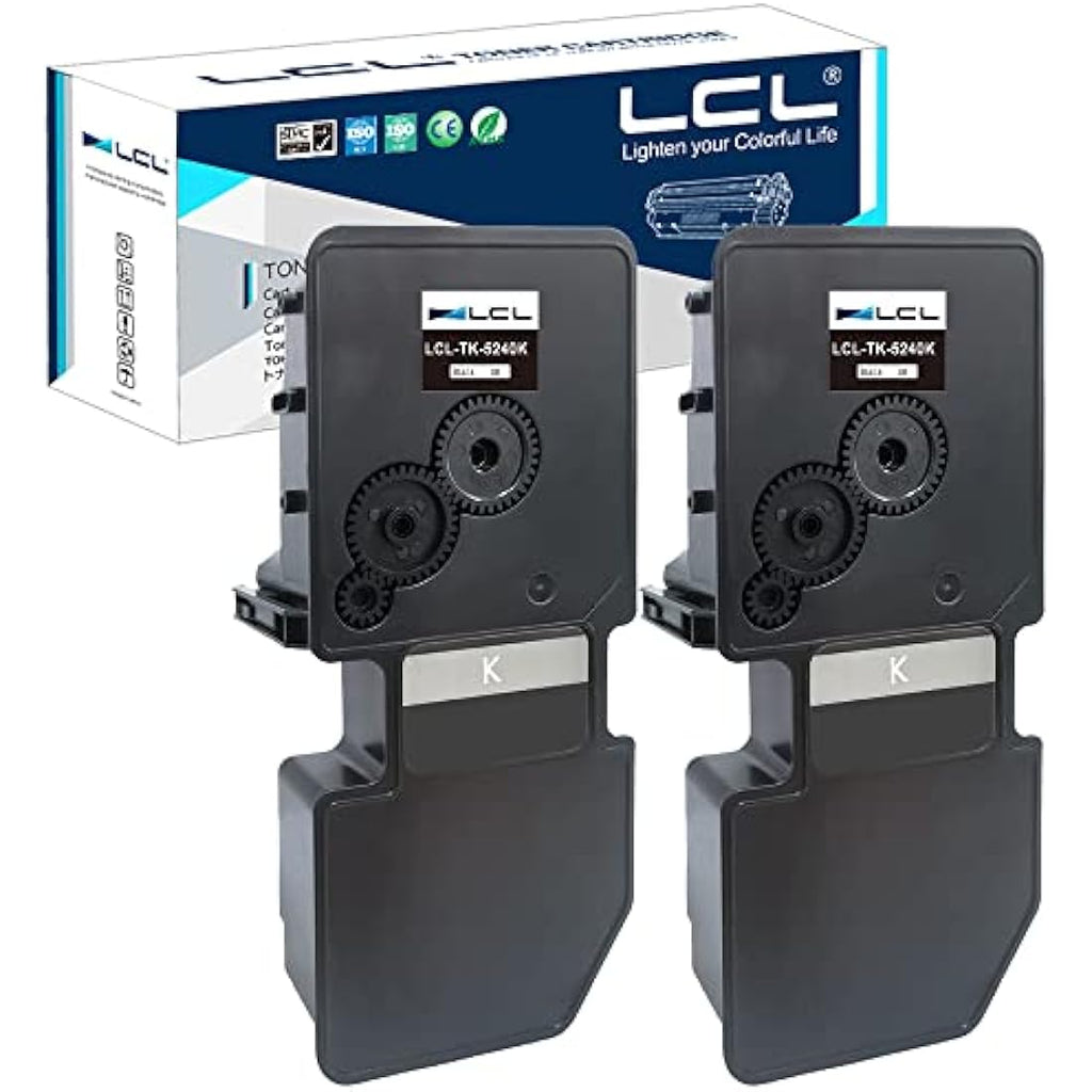LCL TK-5240 Black Toner Cartridge 2-Pack for Kyocera ECOSYS M5526 P5026