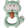 Raccoon Silicone Teether – BPA Free Sensory Chewelry, Mint