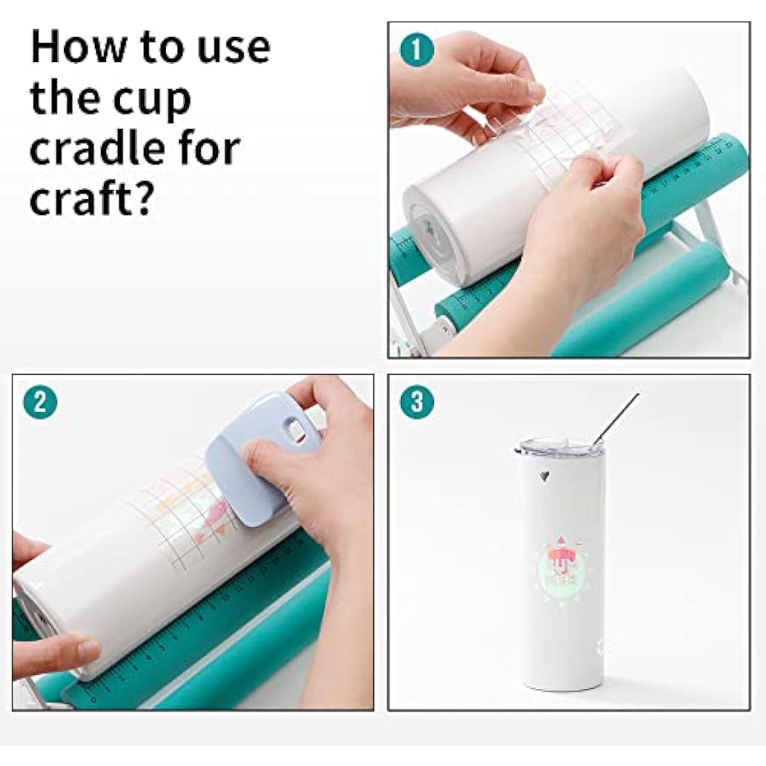 PYD Life Tumbler Cradle for Vinyl Application | Adjustable Cup Holder