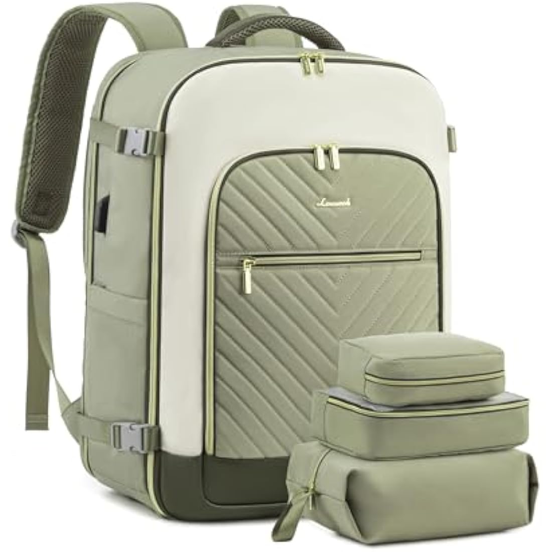 LOVEVOOK 40L Travel Backpack - 17.3 Inch Laptop Bag for Women