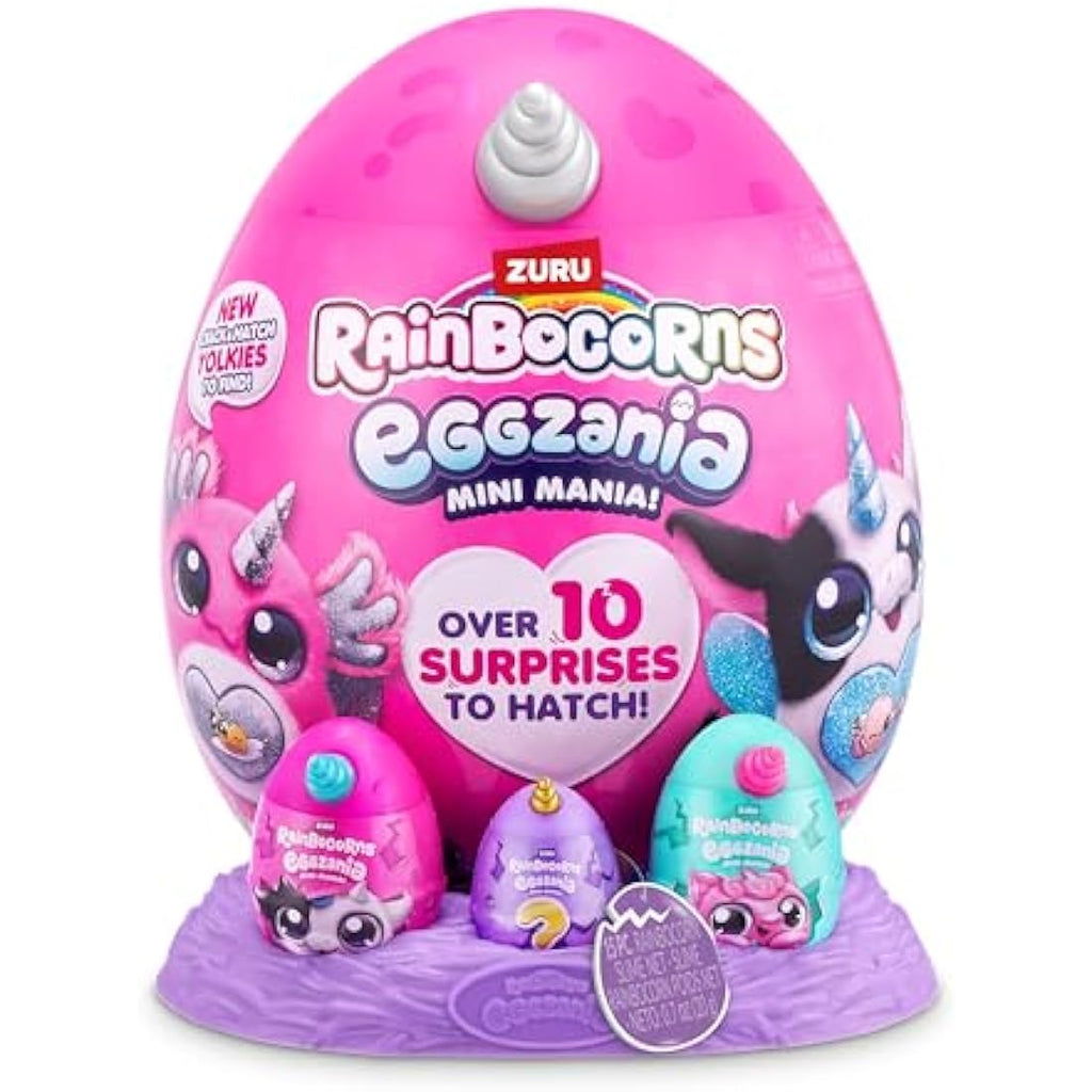Rainbocorns Eggzania Mini Mania Monkey Plush Toy - 10 Surprises