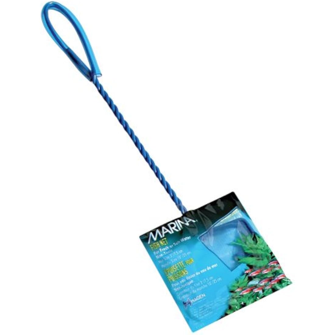 Marina Soft Mesh Fish Net with Plastic Coated Handle - 3-inch/7.5 cm
