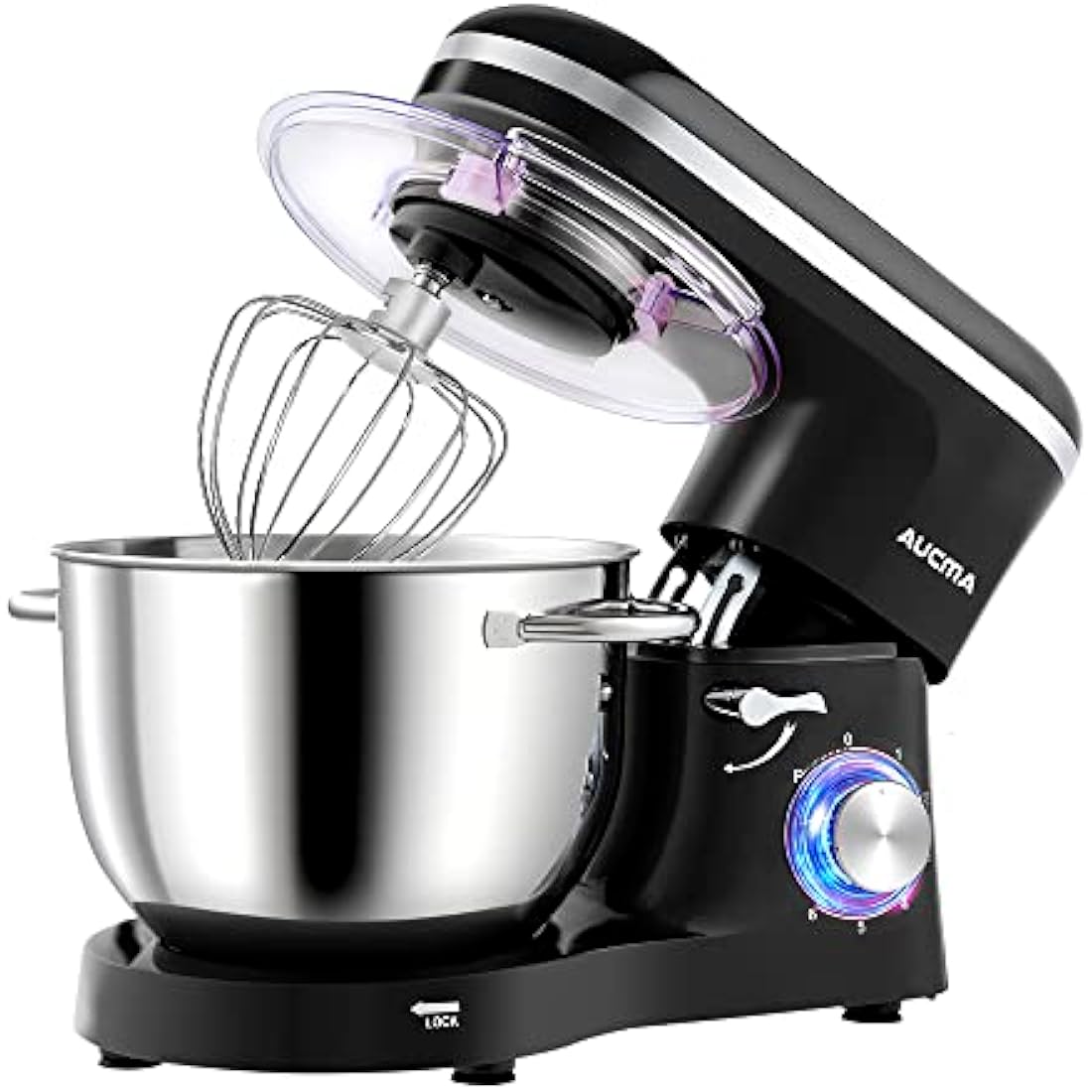 Aucma Stand Mixer | 6.2L Electric Kitchen Food Mixer, 1400W - Black