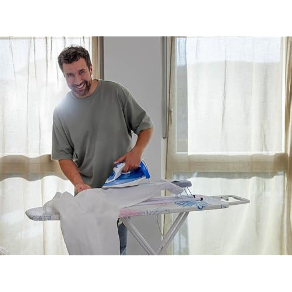 Leifheit Extra Long Sleeve Ironing Board – 57cm Foldable White Board