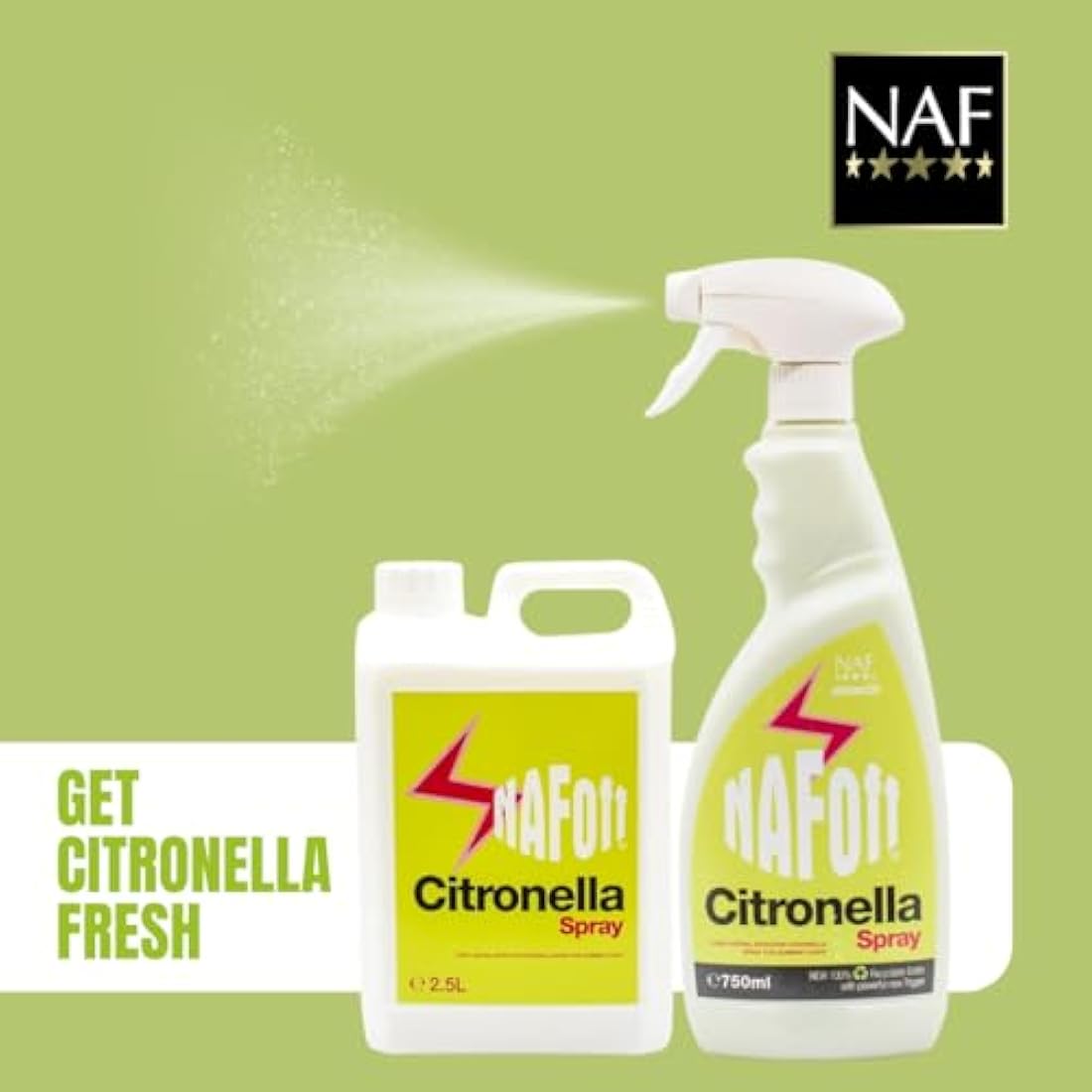 NAF Off Citronella Spray – 750ml Natural Horse Fly Protection