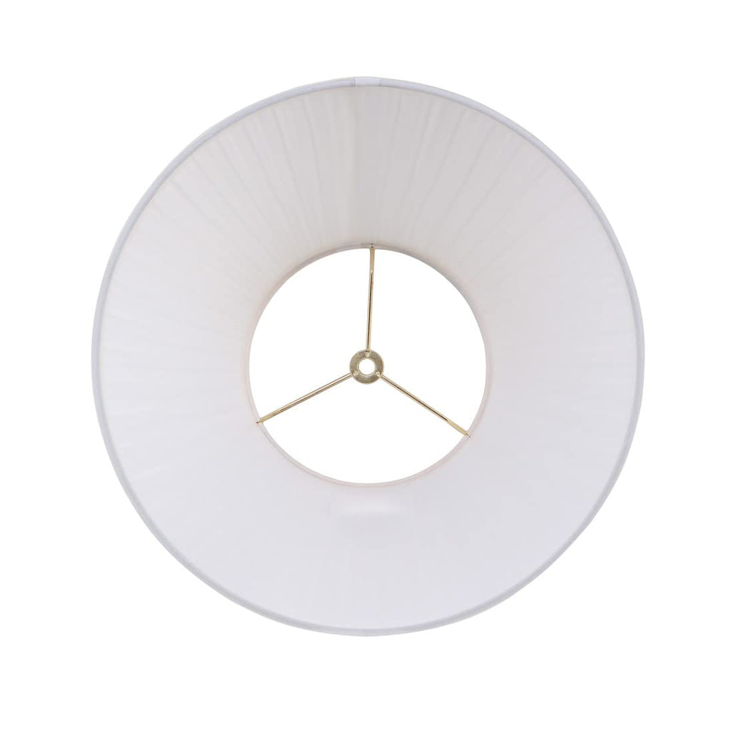 Aspen Creative Off-White Pleated Empire Lamp Shade with Spider Fitter