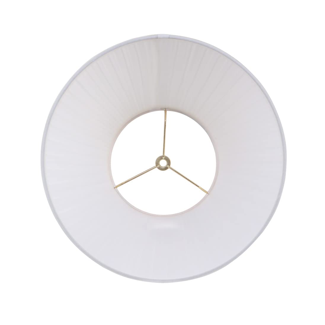 Aspen Creative Off-White Pleated Empire Lamp Shade with Spider Fitter
