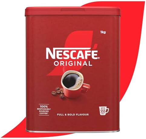 NESCAFÉ Original Instant Coffee - 1kg Bulk Tin for Morning Brew