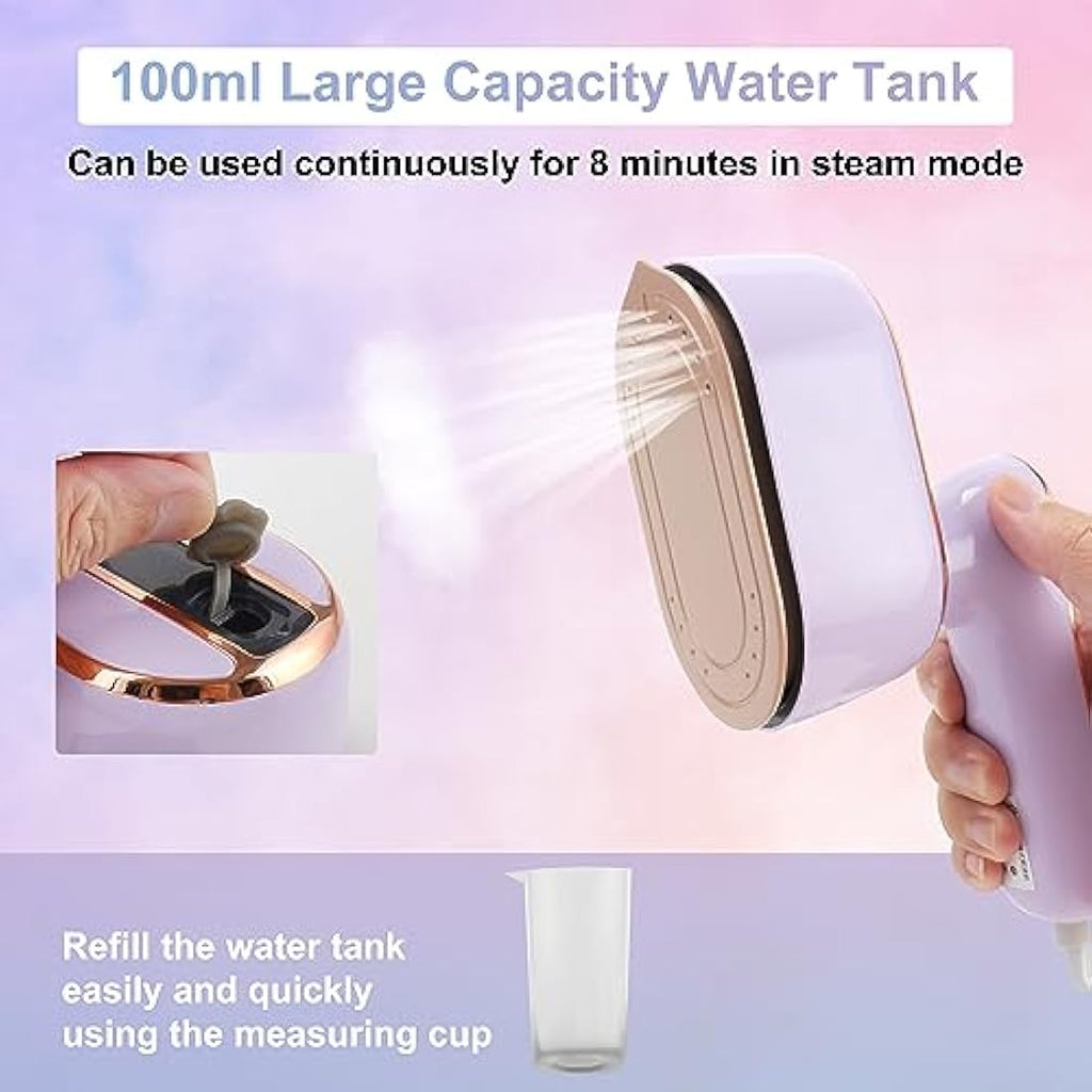 Jolof Store Foldable Travel Steam Iron – 1090W Handheld Mini Garment Steamer