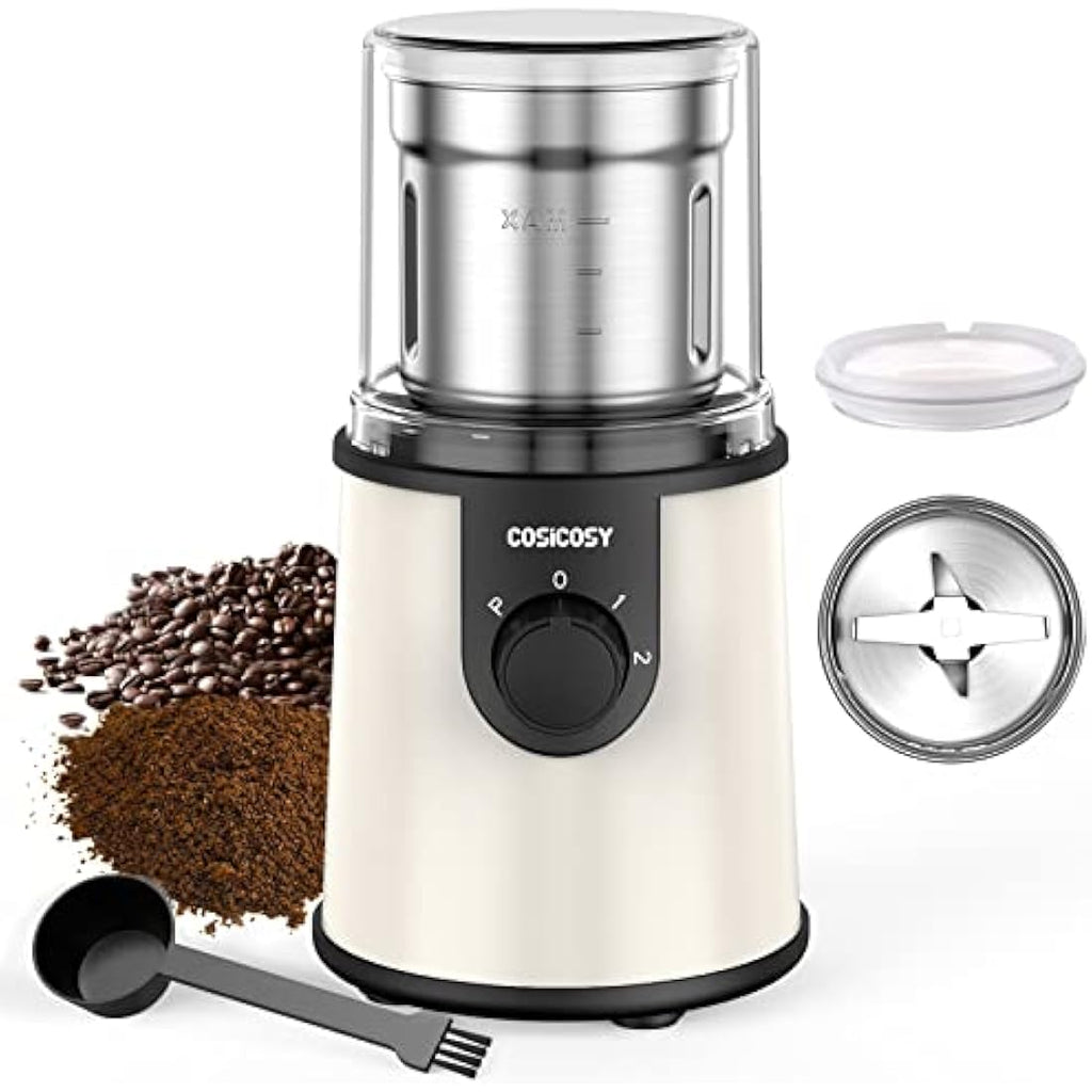 Cosicosy Electric Spice Grinder | 350W Stainless Steel Coffee Bean Machine