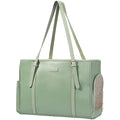 Vegan Leather Pet Carrier – Airline Approved Dog Purse (Green)