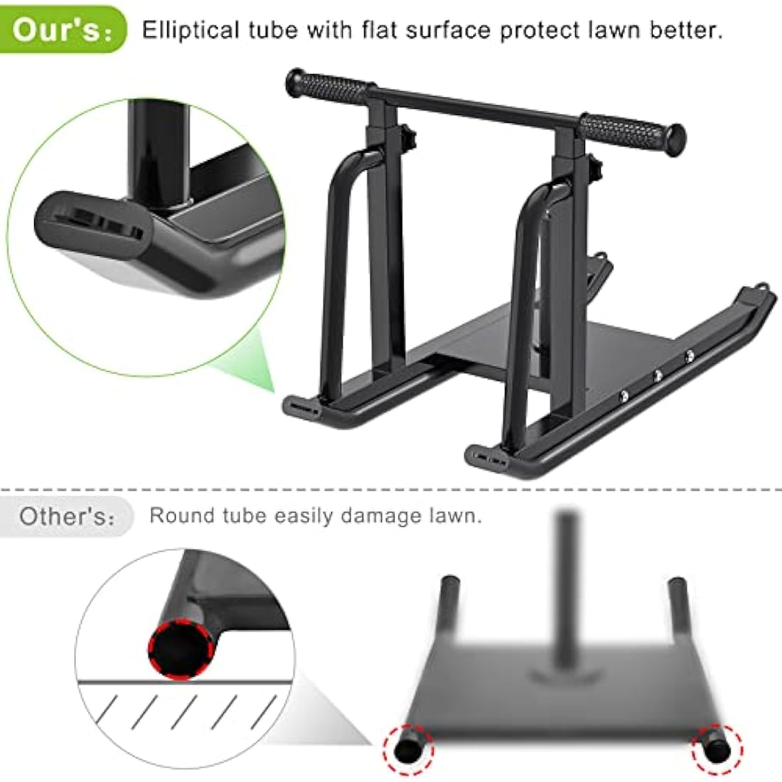 Kipika Weight Sled | Adjustable Height Fitness Sled for 1" & 2" Plates